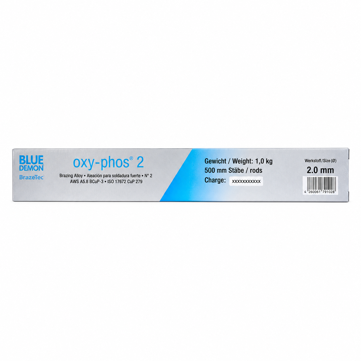 CHEMET Hartlot P-I (CP 102), Прутки 2х2х500мм квадратные.